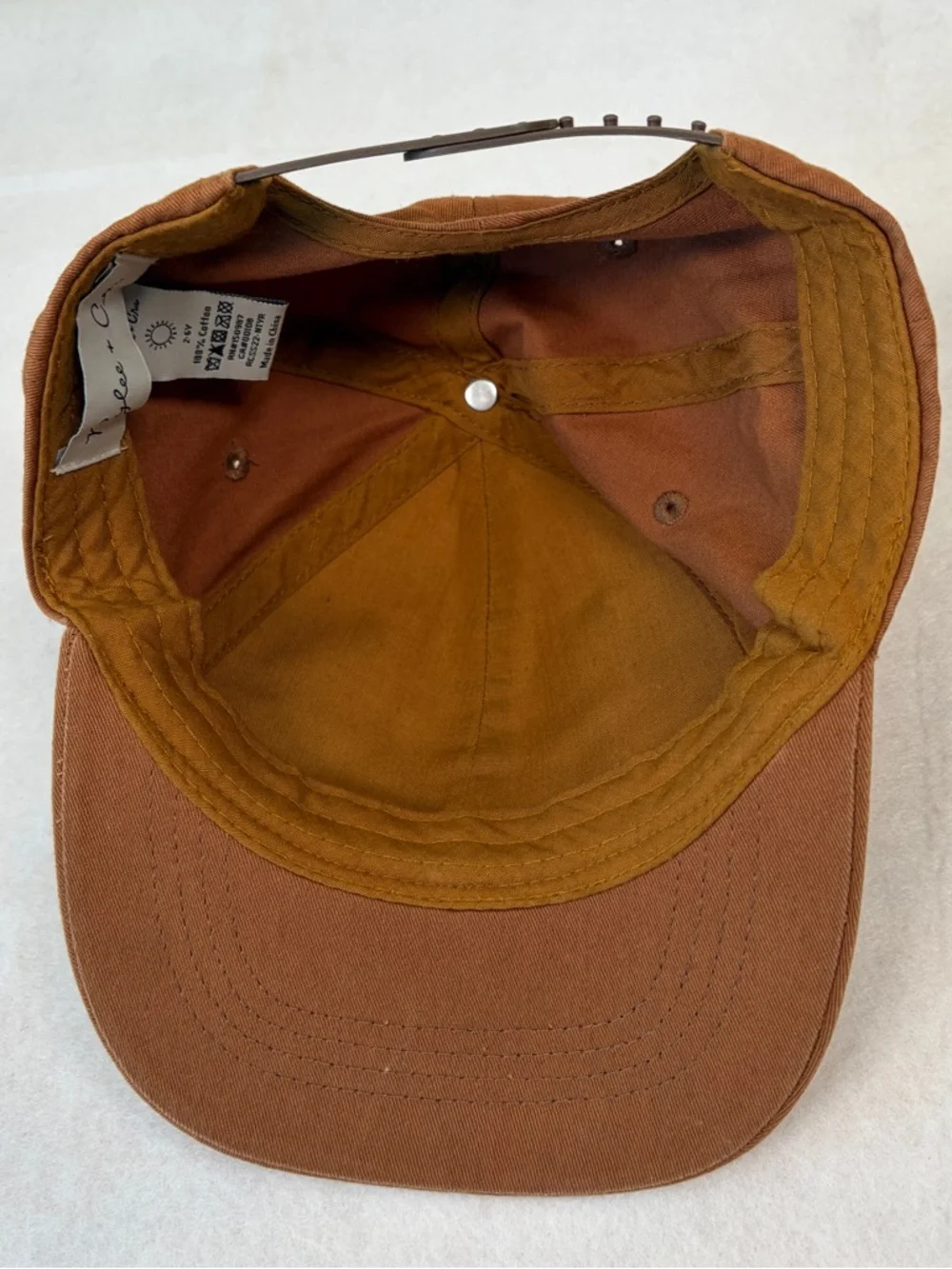 Rylee + Cru 2-6Y Toddler Tan Brown‎ Camel Colored Baseball Hat w/ Logo Letters